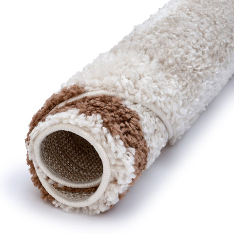 Moodi Shaggy Cream/Terra Slatefern Rug