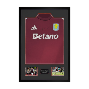 Morgan Rogers Signed Aston Villa Shirt Premium Frame