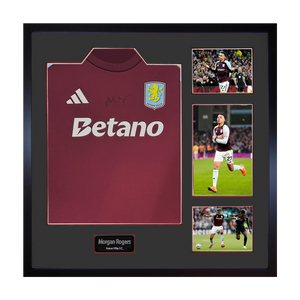 Morgan Rogers Signed Aston Villa Shirt Elite Frame