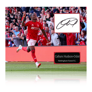 Callum Hudson-Odoi Signed Nottingham Forest Cut Mount