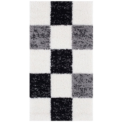 Myshaggy Geometrischer Grauer Teppich