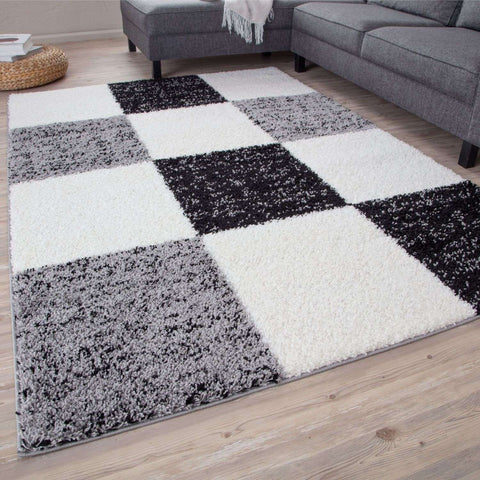 Myshaggy Geometrischer Grauer Teppich