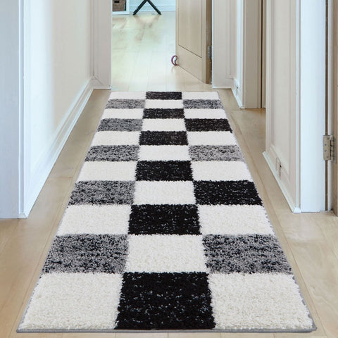 Myshaggy Geometrischer Grauer Teppich
