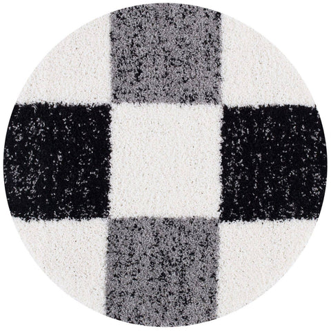 Myshaggy Geometrischer Grauer Teppich