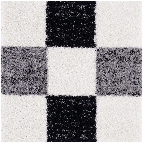 Myshaggy Geometrischer Grauer Teppich