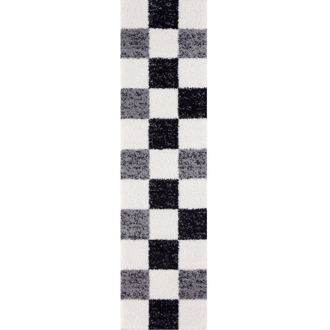 Myshaggy Geometrischer Grauer Teppich