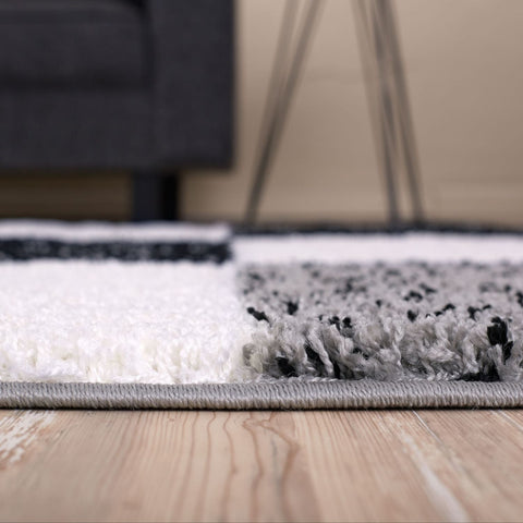 Myshaggy Geometrischer Grauer Teppich