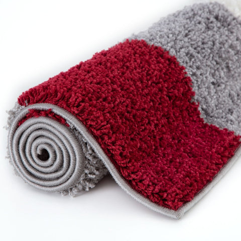 Tapis géométrique rouge Myshaggy