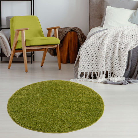 Tapis vert uni doux