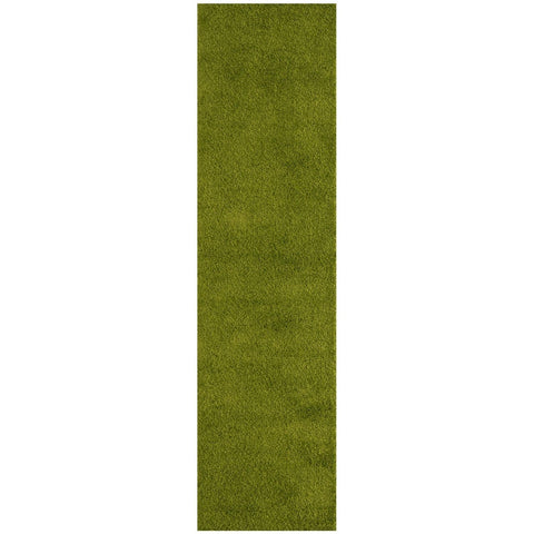 Tapis vert uni doux