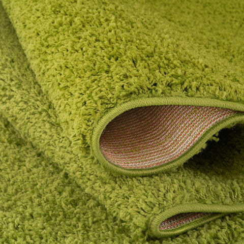 Tapis vert uni doux