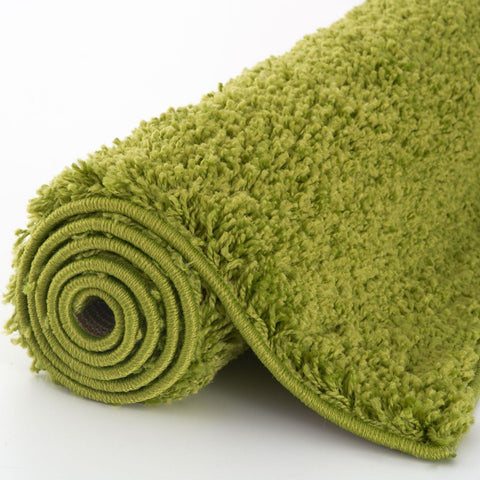 Tapis vert uni doux