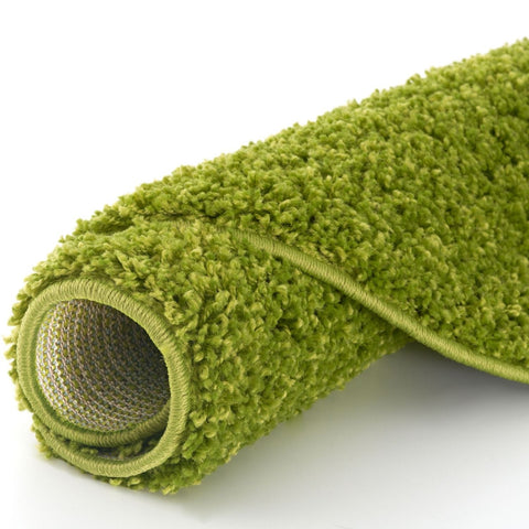 Tapis vert uni doux