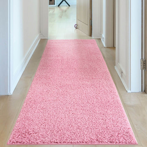 Tapis rose uni Myshaggy
