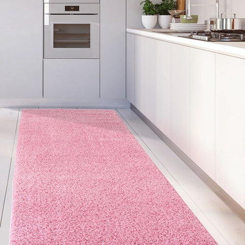 Tapis rose uni Myshaggy