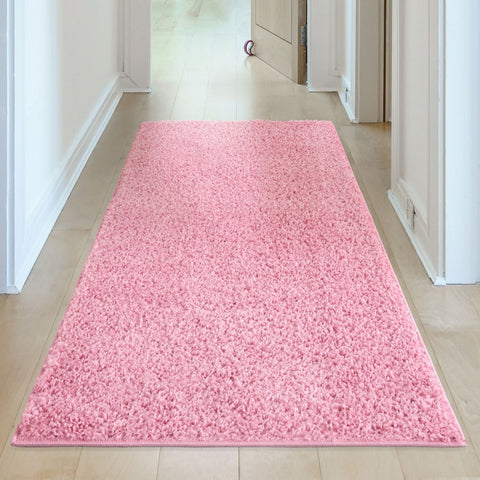Tapis rose uni Myshaggy