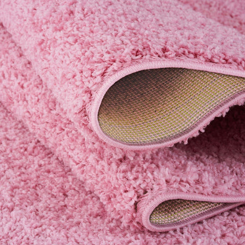 Tapis rose uni Myshaggy