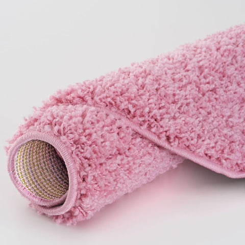 Tapis rose uni Myshaggy