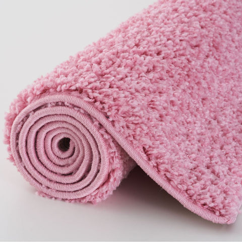 Tapis rose uni Myshaggy