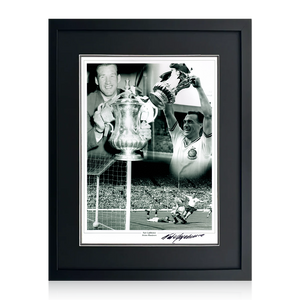Nat Lofthouse Signed Bolton Wanderers Image 5 Deluxe Mount Frame