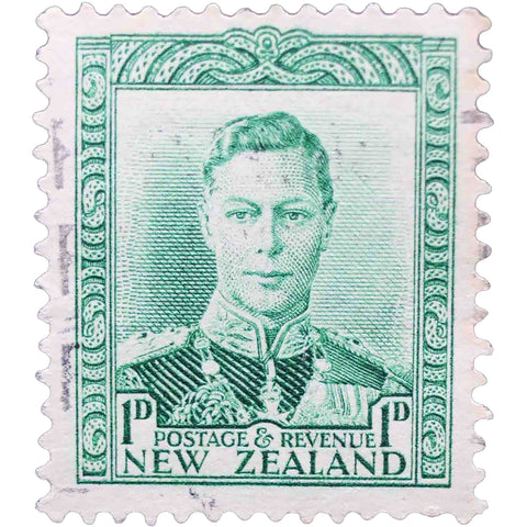 New Zealand 1938 King George VI 1 d - New Zealand penny Stamp