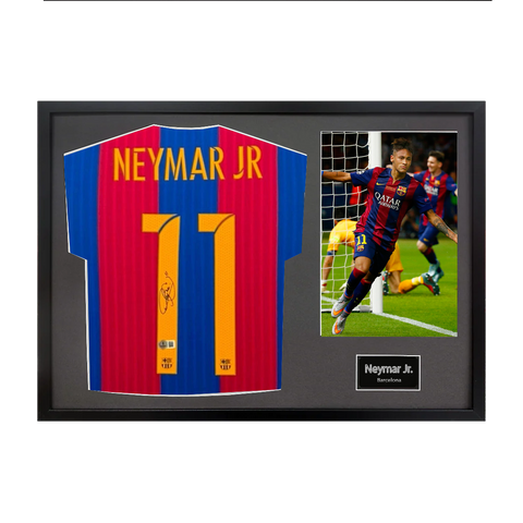 Neymar Jr Signed FC Barcelona Shirt Classic Frame