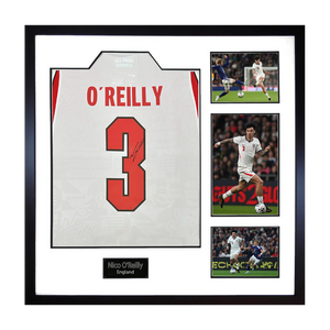 Nico O'Reilly Signed England Elite Frame