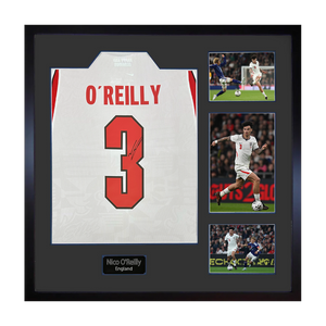 Nico O'Reilly Signed England Elite Frame