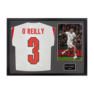 Nico O'Reilly Signed England Classic Frame