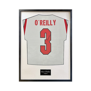 Nico O'Reilly Signed England Standard Frame