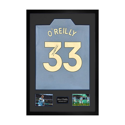 Nico O'Reilly Signed Manchester City Premium Frame
