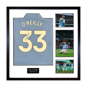Nico O'Reilly Signed Manchester City Elite Frame