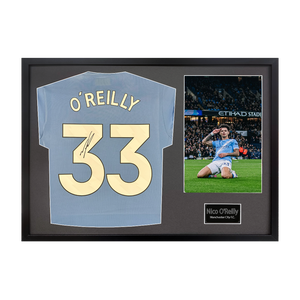 Nico O'Reilly Signed Manchester City Classic Frame