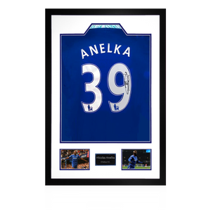 Nicolas Anelka Signed Chelsea Premium Frame