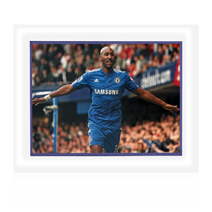 Nicolas Anelka Signed Chelsea Deluxe Mount