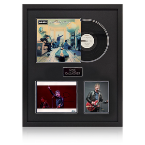 Noel Gallagher Signed 10x8 Image LP Elite Frame (Beckett)