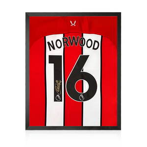 Ollie Norwood Signed Sheffield United 23/24 Shirt Compact Display