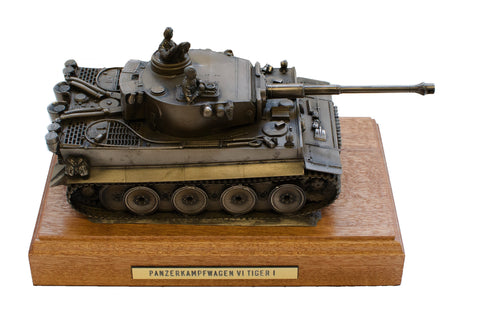 German Tiger Tank Cold Cast Bronze Military Statue
