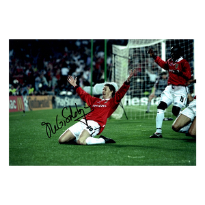 Ole Gunnar Solskjaer Signed 12x8 Photo