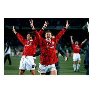 Ole Gunnar Solskjaer Signed 12x8 Photo