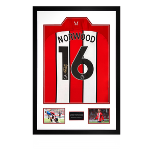 Ollie Norwood Signed Sheffield United 23/24 Shirt Premium Frame