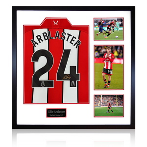Ollie Arblaster Signed Sheffield United 23/24 Shirt Elite Frame