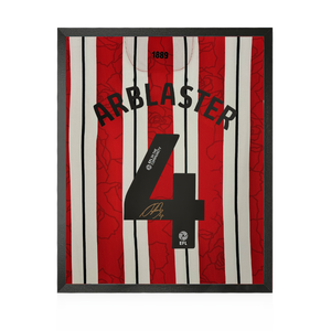 Ollie Arblaster Signed Sheffield United 24/25 Shirt Compact Frame