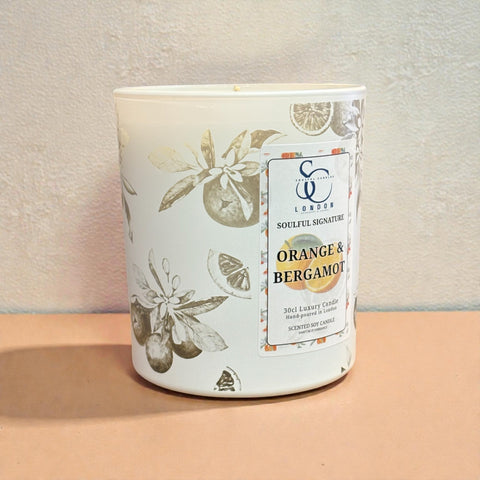 Orange & Bergamot – Luxury Soy Candle (30cl)