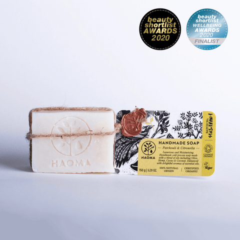 Handgemachte Patschuli- und Citronella-Seife