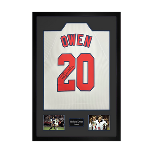 Michael Owen Signed England 98' Shirt Premium Frame