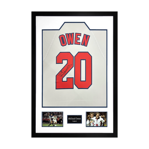 Michael Owen Signed England 98' Shirt Premium Frame