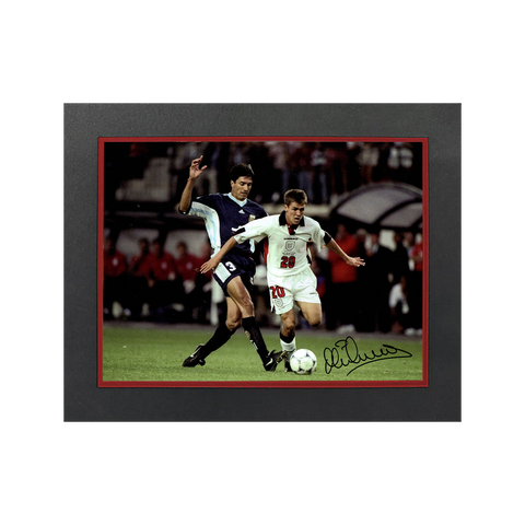 Michael Owen Signed England 16x12 Image Deluxe Mount