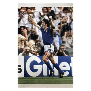 Paolo Rossi Signed Italy 12x8 Photo 8