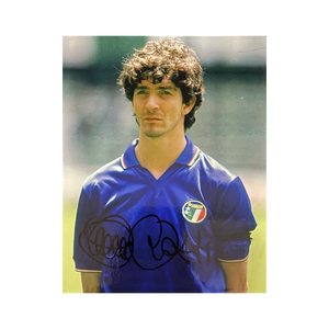 Paolo Rossi Signed Italy 10x8 Photo